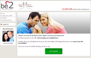 N&auml;tdejting - Be2, en av de europas st&ouml;rsta dejtingsajter