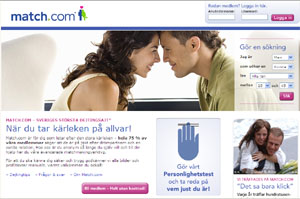 Dejting - Match.com, sveriges st&ouml;rsta sajt inom n&auml;tdejting.